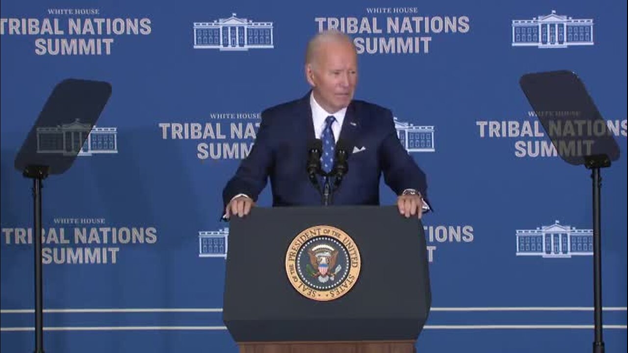 Biden Ends His Tribal Nations Summit Remarks with a Story About Xi Jinping: ‘Over 108 Hours Alone with Him’