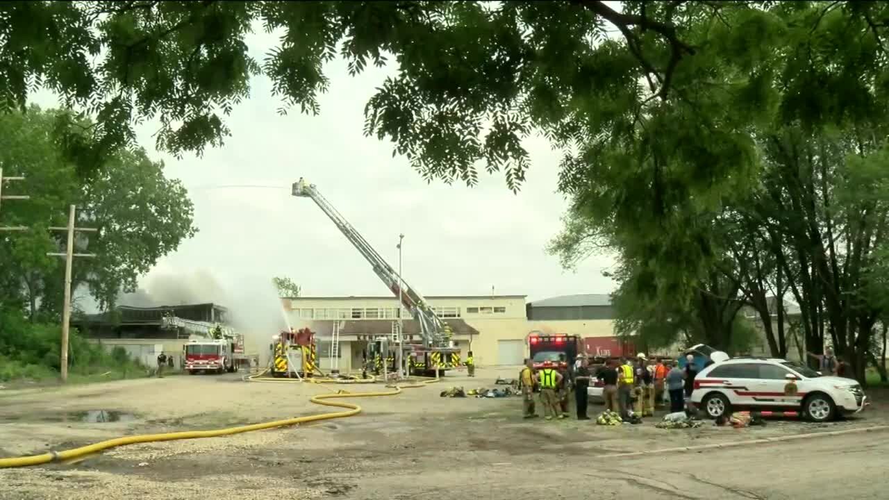 No serious injuries, deaths after Fort Atkinson warehouse goes up in flames