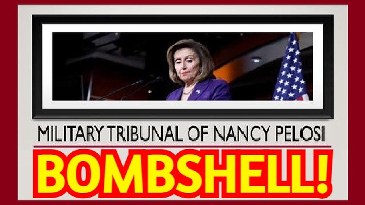 BOMBSHELL: u.s. Military Tribunal of Nancy Pelosi at GITMO!