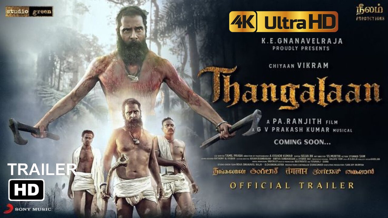 Thangalaan - Trailer (Telugu) | Chiyaan Vikram | K E Gnanavelraja | Pa Ranjith | G V Prakash Kumar