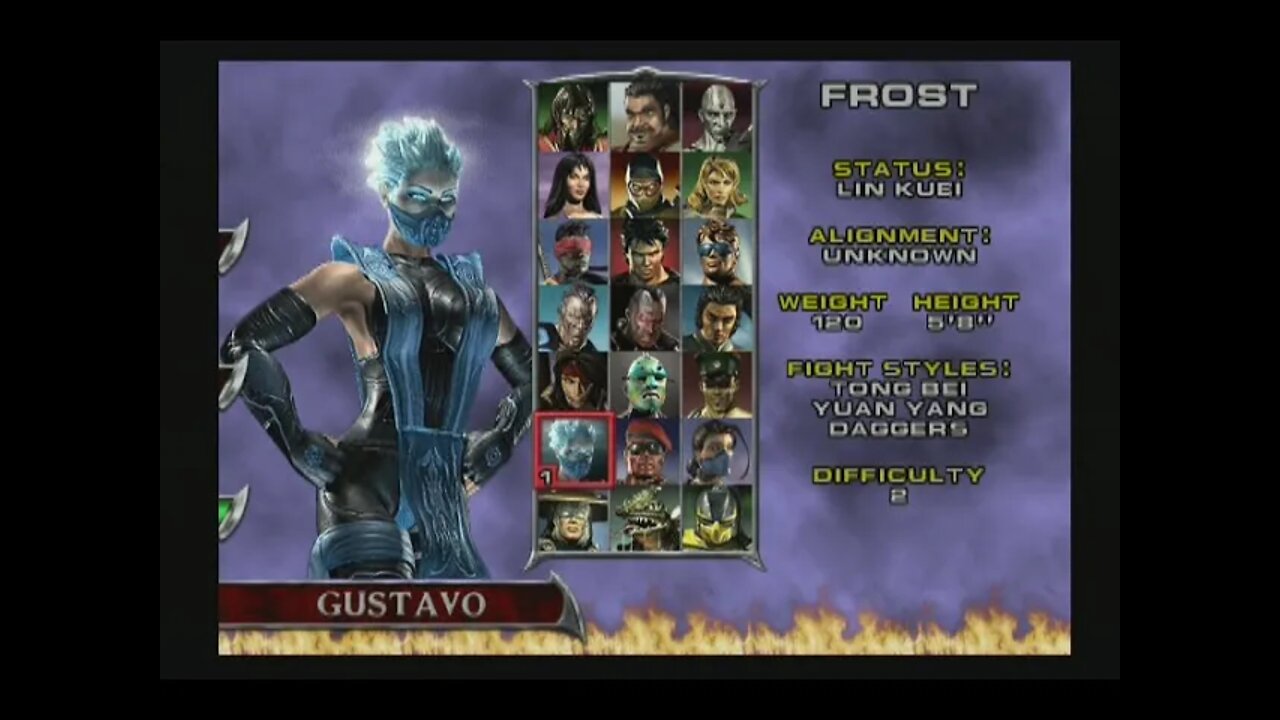 Mortal Kombat Deadly Aliance (PS2) - Frost - Arcade Mode.