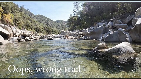 Purdon Crossing. Oops, wrong trail