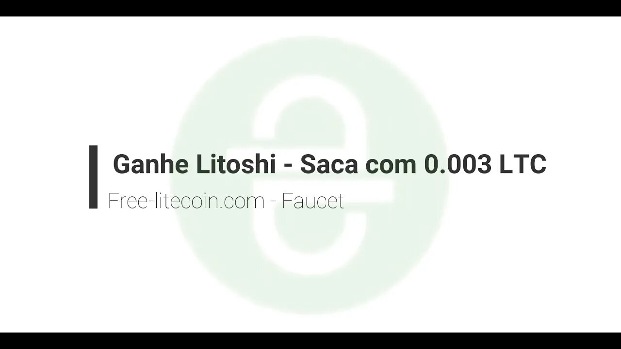 Faucet - Free-litecoin - Saca com 0,004 LTC - Paga de hora em hora - Rev 0.1 Ativo 160321