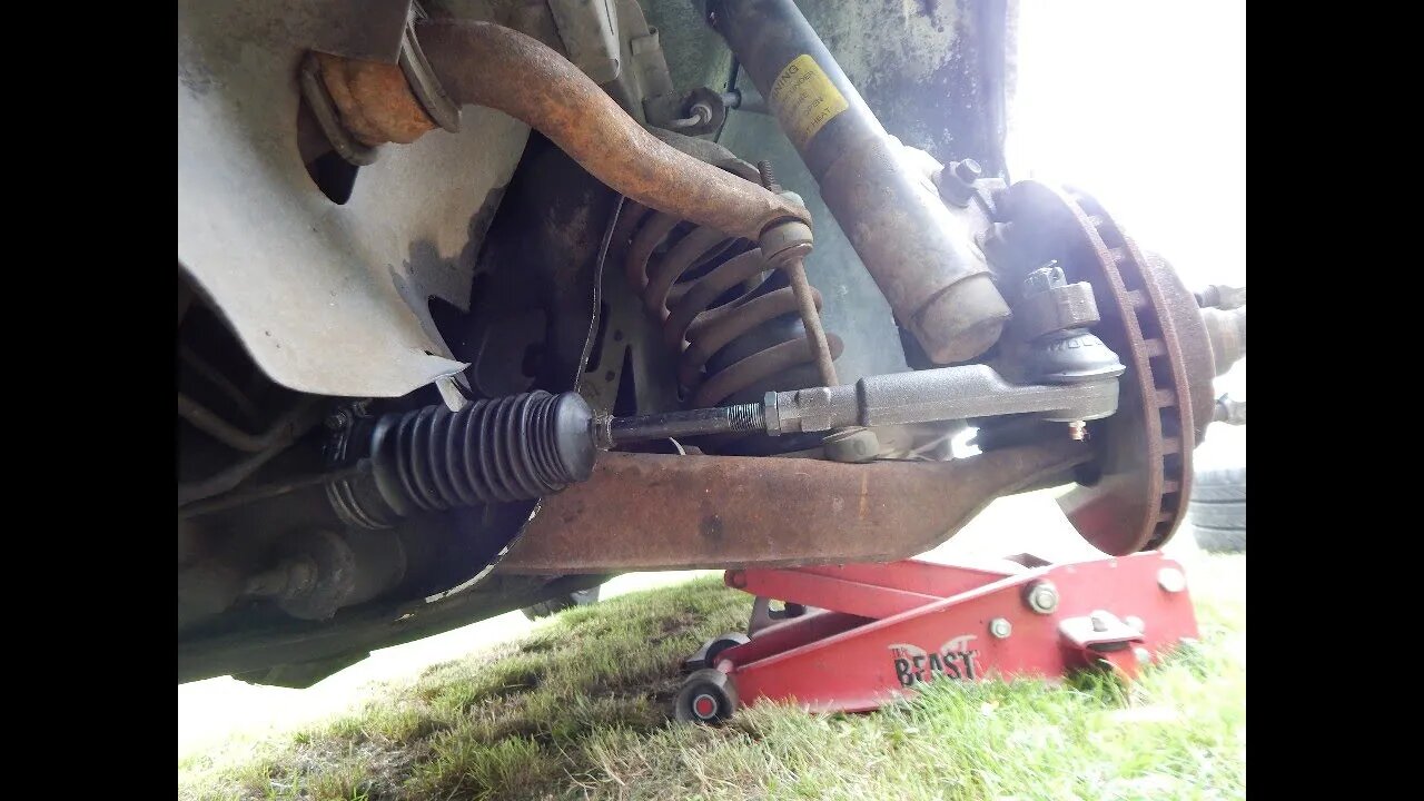 Fox Body Mustang Tie rod ends Part 1. Front end work at home working on the ground fun...