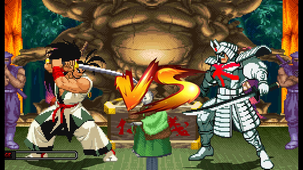 [QUICK-ie FIGHTS] : MUGEN / IKEMEN-Go : Haohmaru Vs Silver Samurai : SNK CAPCOM Showdown