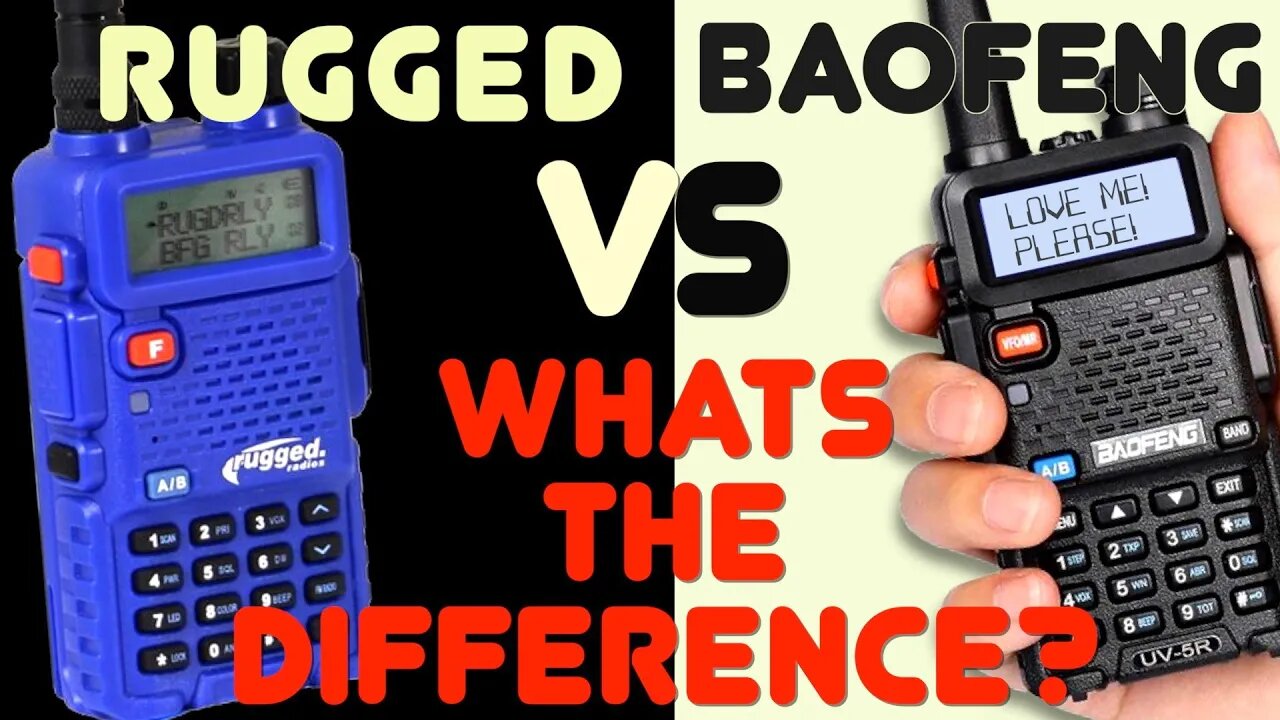 Whats the difference between a UV-5R and RH5R? Rugged RH5R VS Baofeng UV-5R - Are They The Same?