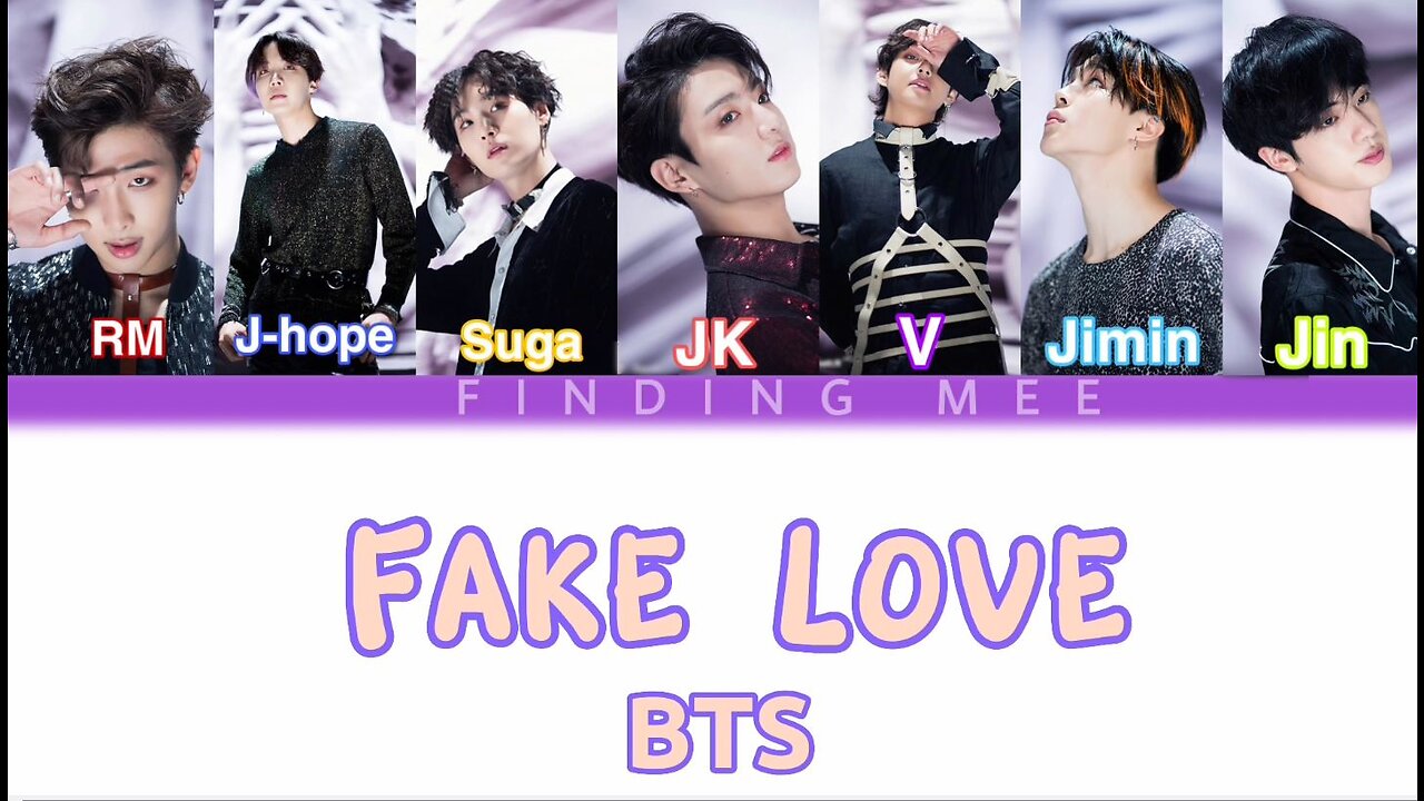 BTS - Fake Love (Color Coded Lyrics Rom-Ind)