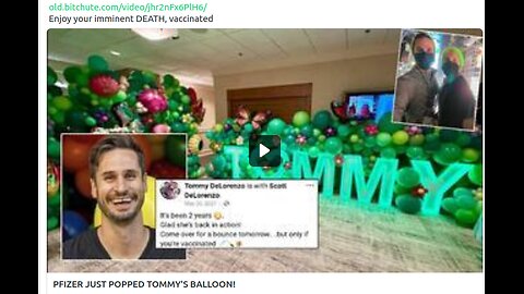 PFIZER JUST POPPED TOMMY'S BALLOON!