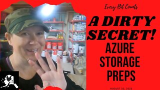 Azure Storage Preps | Basement Storage | #everybitcountschallenge | Long term food preps