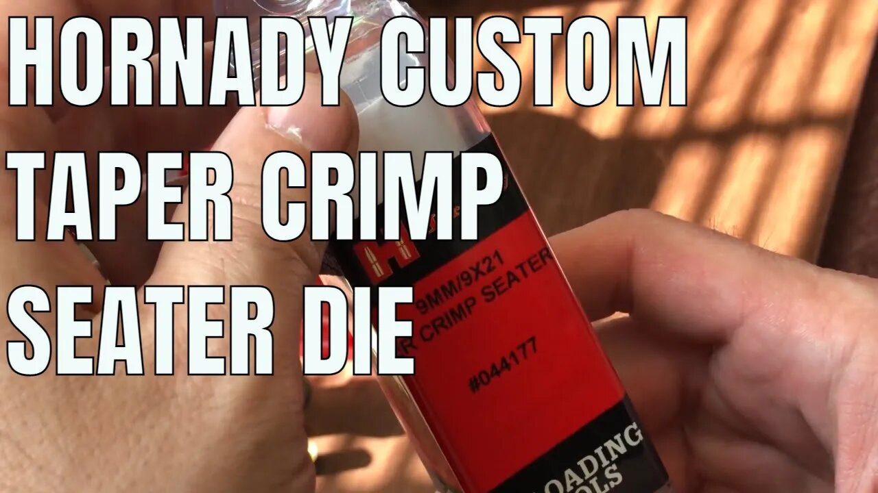 Hornady Custom Taper Crimp Seater Die for 9MM