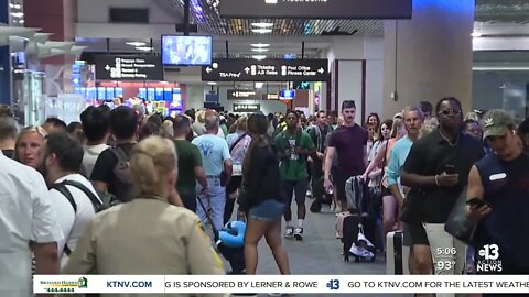 Panic at Harry Reid Internation Airport caused missed flights, confusion