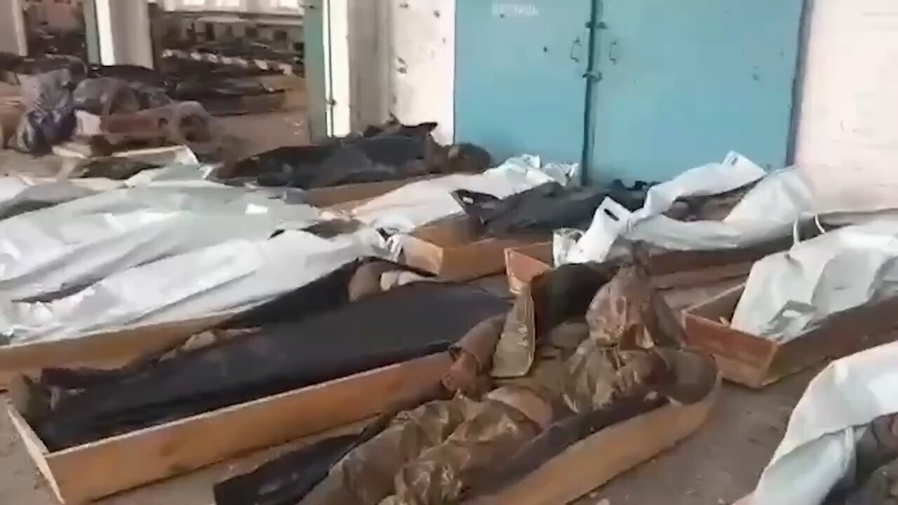 Bodies of the fallen Ukrainian soldiers in Bakhmut