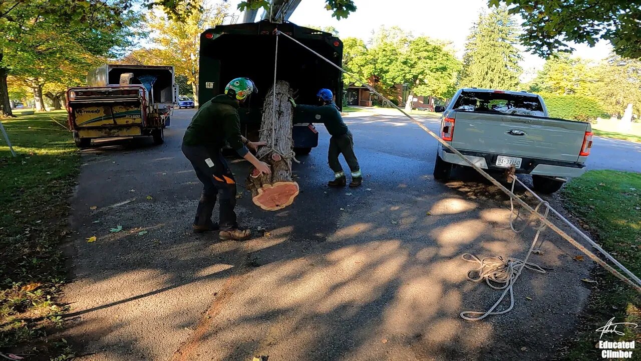 Loading logs without a skid steer
