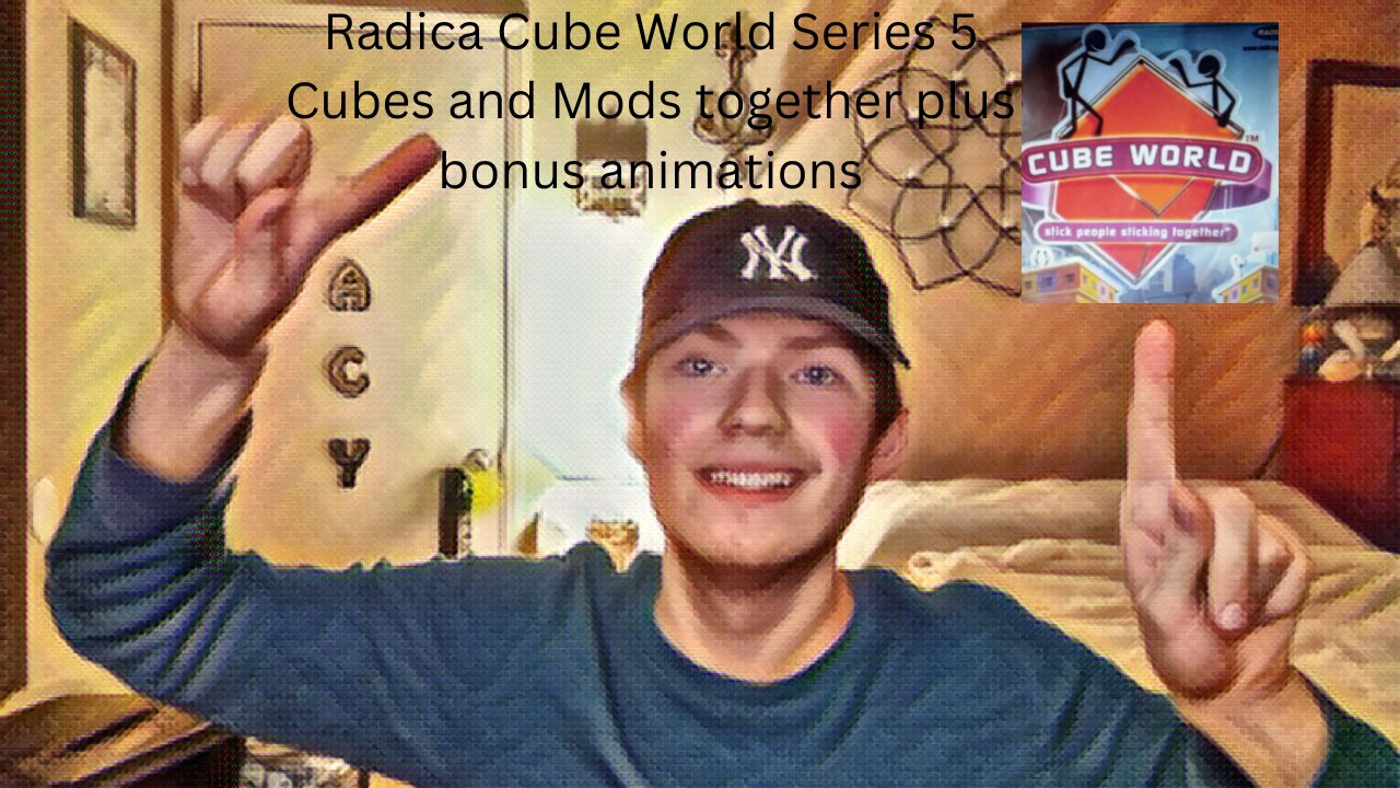 Radica Cube World Series 5 Cubes and Mods together plus bonus animations