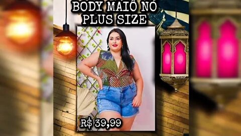 ✳️ BODY MAIÔ NÓ PLUS SIZE