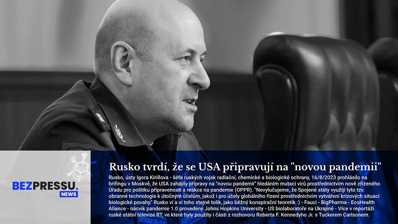 Rusko tvrdí, že se USA připravují na "novou pandemii"