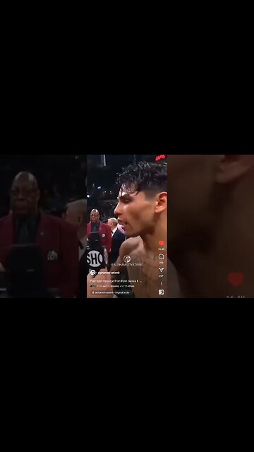 Ryan Garcia Post Fight message #boxing #box #ryangarcia #shorts #showtime #short #tankdavis #media