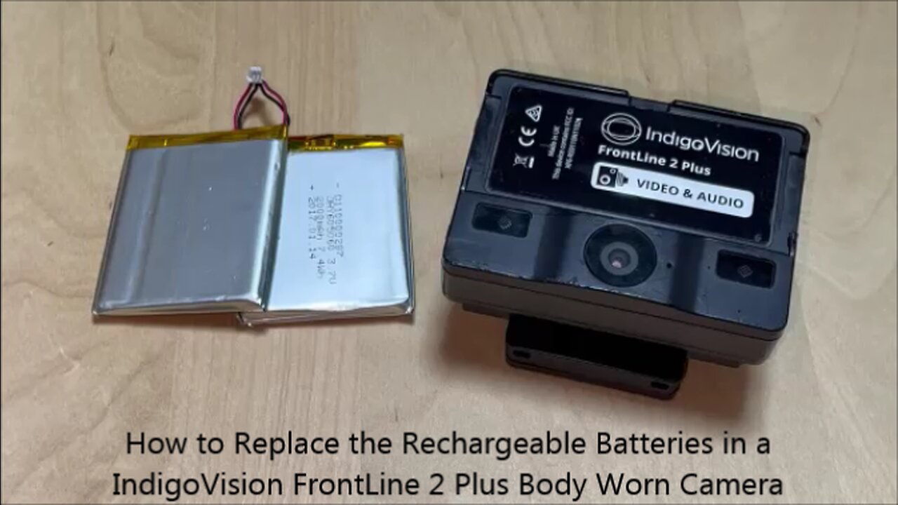 How to Replace the Rechargeable Batteries in a IndigoVison FrontLine 2 Plus Body Worn Camera