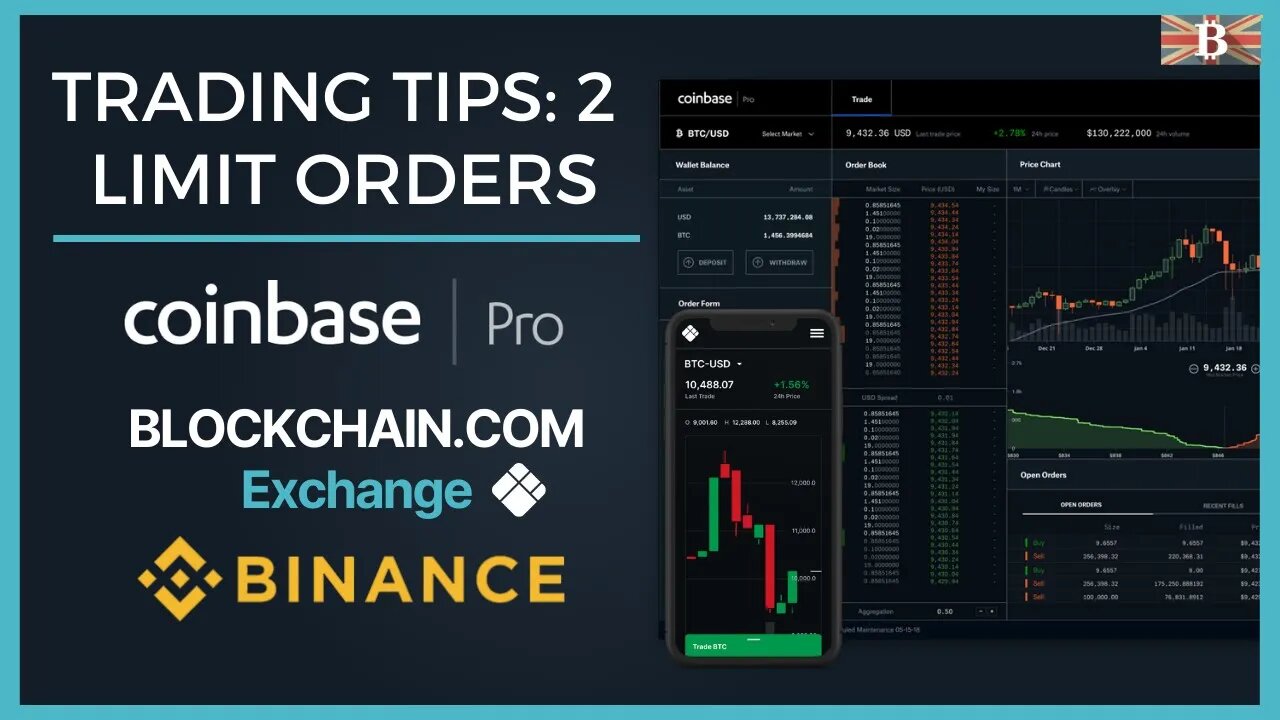 Crypto Trading Tip 2: Limit Orders Explained - Coinbase Pro, Blockchain & Binance