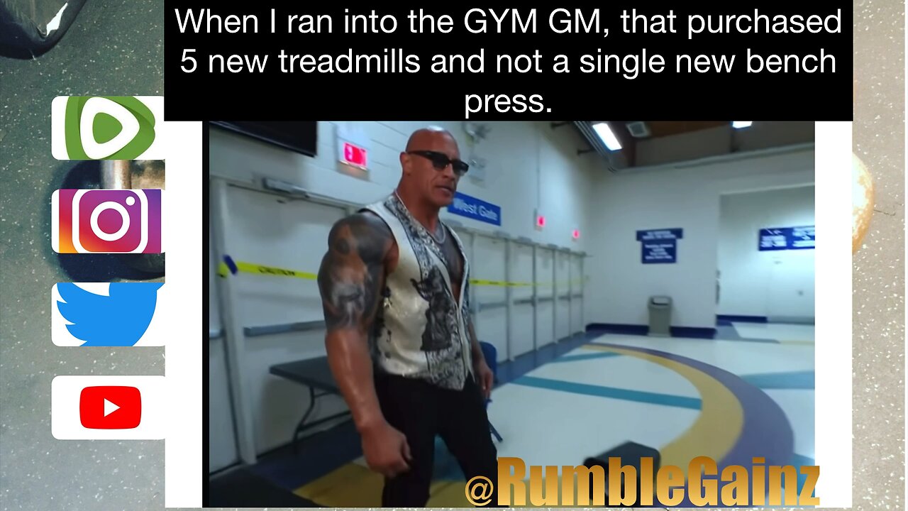 Not More Treadmills. @rumblegainz