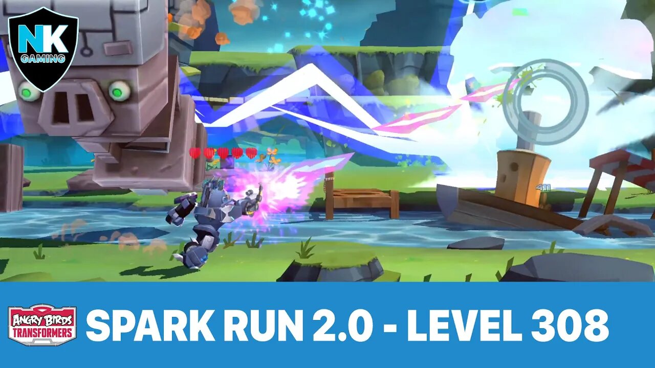 Angry Birds Transformers - Spark Run Series - Level 308 - Featuring Lockdown