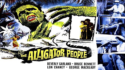 Lon Chaney THE ALLIGATOR PEOPLE 1959 Madman Creates Alligator & Human Mutants FULL MOVIE HD & W/S