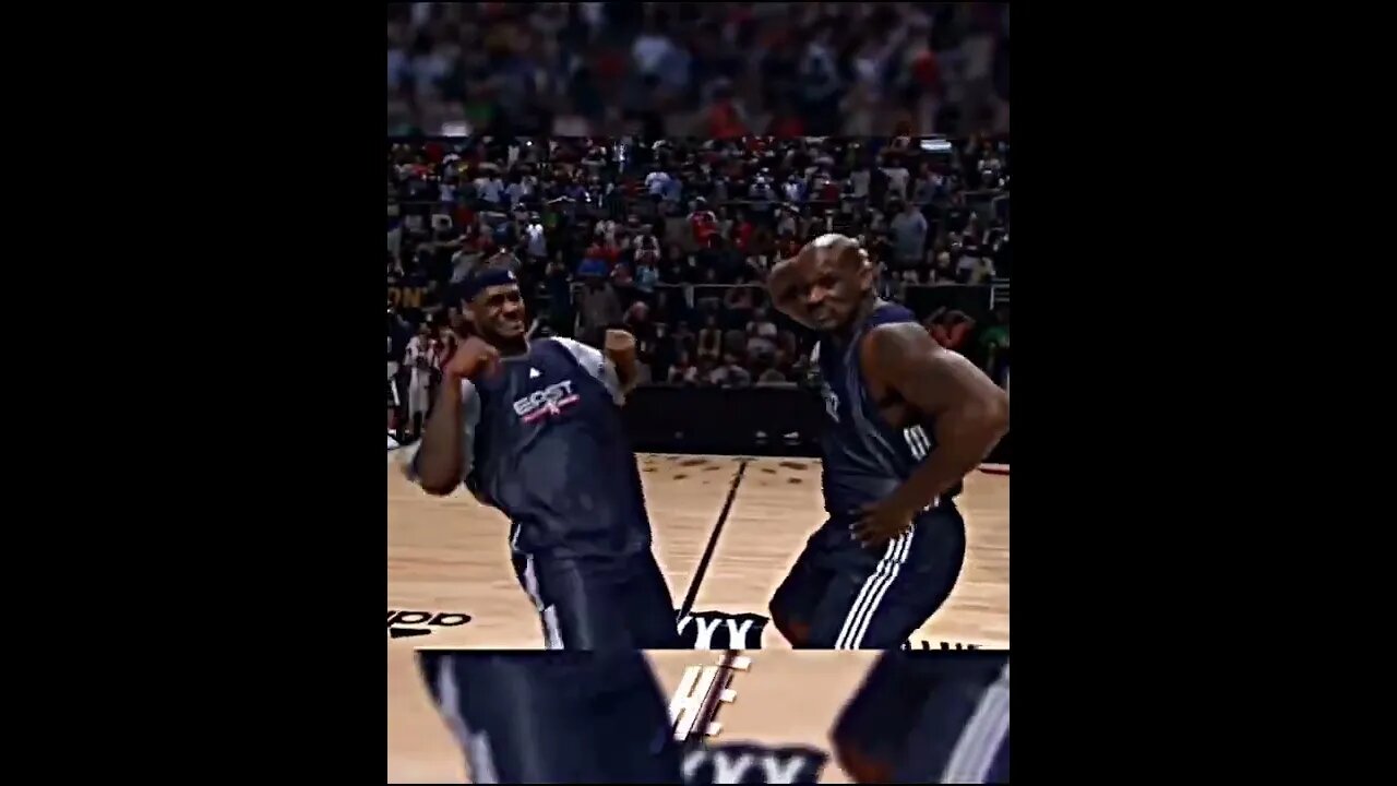 Hit 👍 & SUBSCRIBE for more ⚽️🏀 #lebronjames #shaquilleoneal #nba #nbaallstar #dance #danceoff #hoops