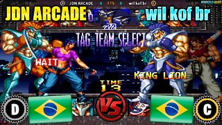 Kizuna Encounter: Super Tag Battle (JDN ARCADE Vs. wil kof br) [Brazil Vs. Brazil]