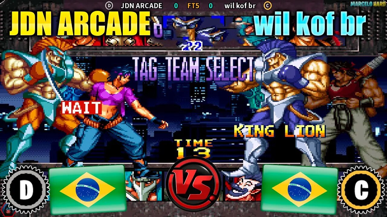 Kizuna Encounter: Super Tag Battle (JDN ARCADE Vs. wil kof br) [Brazil Vs. Brazil]