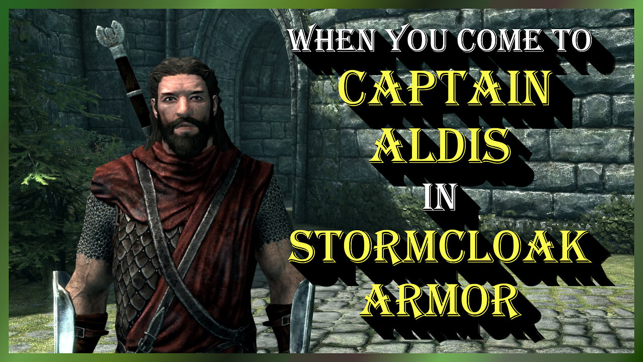 Skyrim - What happens when you come to Captain Aldis in Stormcloak Armor? - Skyrim