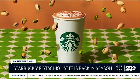 The Starbucks Pistachio Latte is back in season!