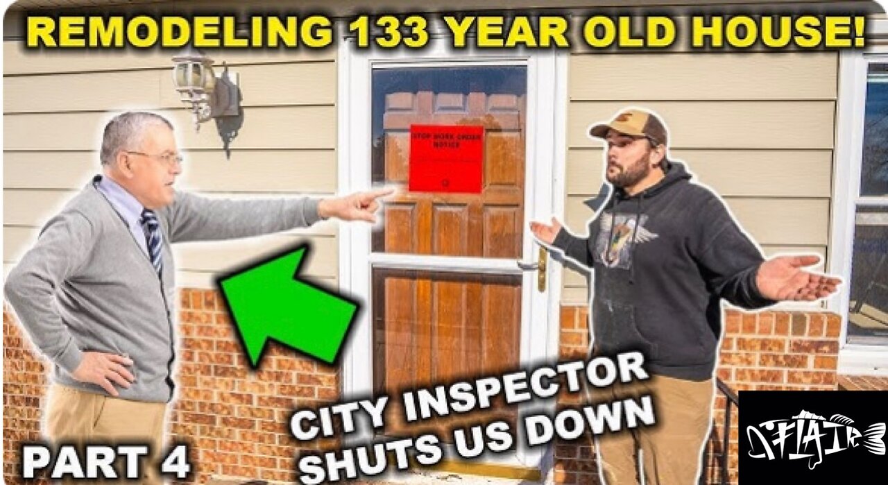 Fully renovating my house built in 1890: Part 4 (city inspector shut us down)