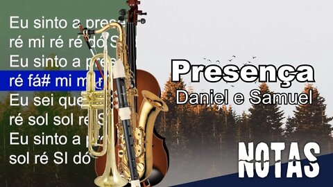 Presença - Daniel e Samuel - Cifra melódica (C, Eb e Bb)