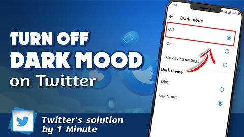 How to turn off Dark mode on Twitter