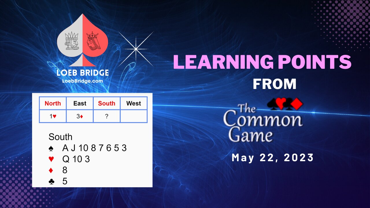 Common Game Learning Points: May 22, 2023