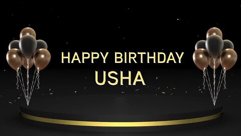 Wish you a very Happy Birthday Usha