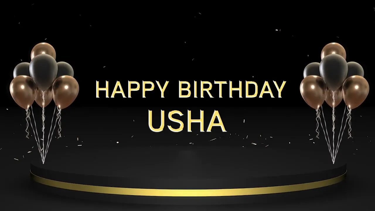 Wish you a very Happy Birthday Usha
