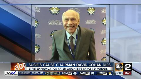 Susie’s Cause chairman David Rodman Cohan has died