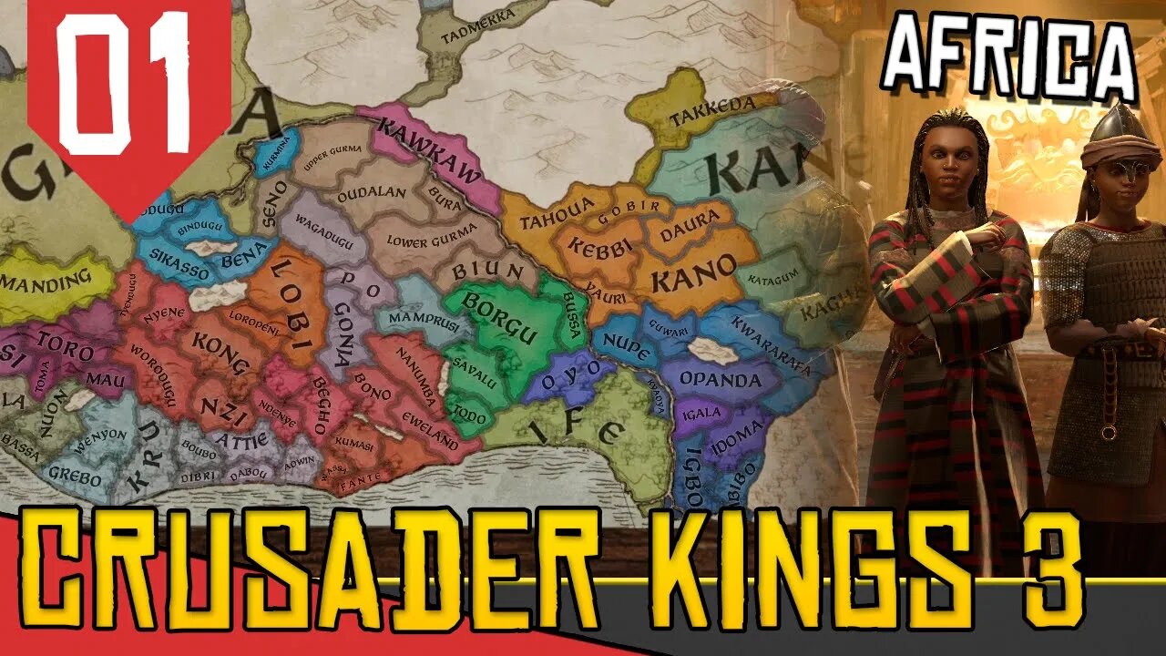 Vamos Dominar a AFRICA com Daurama Daura - Crusader Kings III Daura #01 [Gameplay PT-BR]