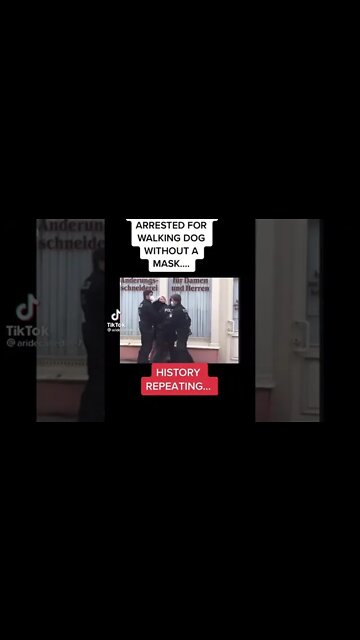 GERMAN POLICE BEAT WOMAN FOR WALKING A DOG WITHOUT A MASK 😱