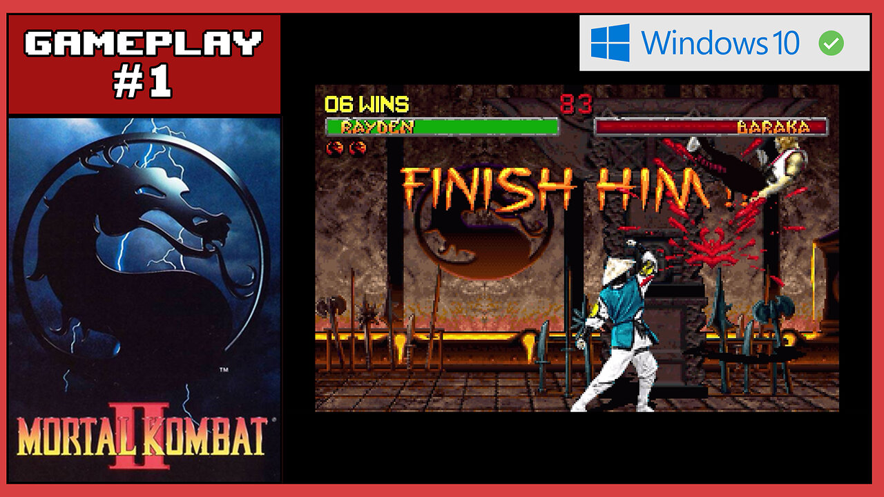 Mortal Kombat II (PC Gameplay, Windows 10, 2024) #oldgames #windows10 #gameplay #gaming #viral