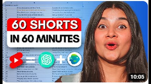 I made 60 YouTube shorts in 60 mins with just 2 AI tools