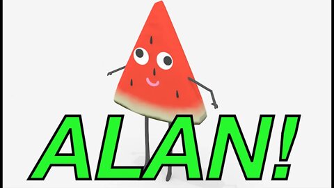 Happy Birthday ALAN! - WATERMELON Birthday Song