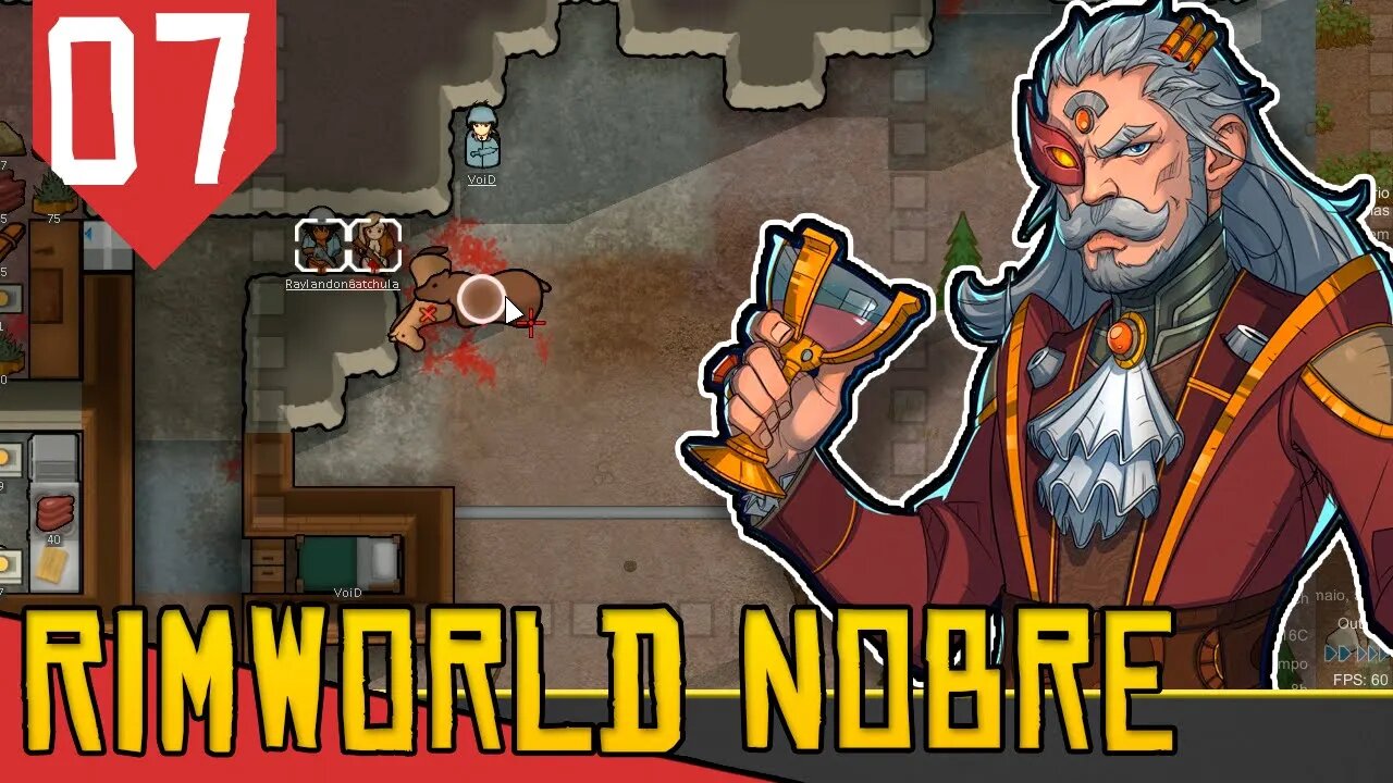 Até os ANIMAIS Sofrem com a Fome - Rimworld Royalty Base Aberta #07 [Gameplay Português PT-BR]