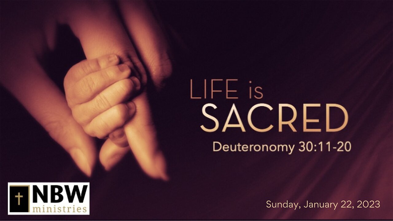 Life is Sacred (Deuteronomy 30:11-20)