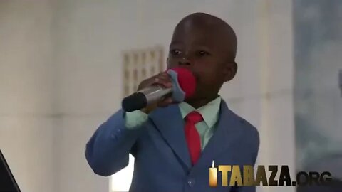 Amizero Juge, a 3 Years Old Preaching Thousands of People in Kigali