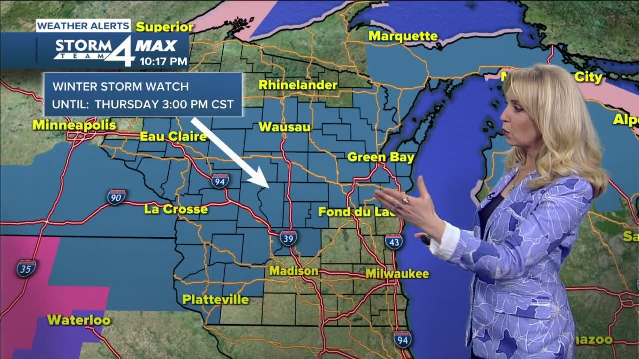 Messy winter mix moves in Wednesday evening