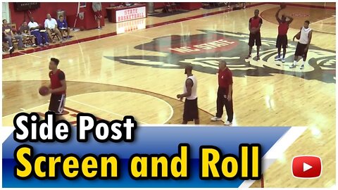 Basketball Coaches Clinic - High Post Offense-Side Post Screen and Roll featuring Coach Jim Harrick