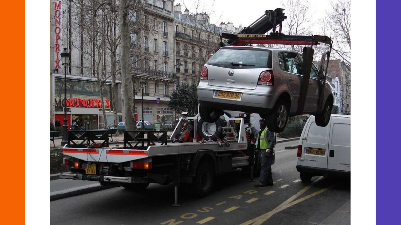 French Police Tear Gas A Cafe And Tows Cars