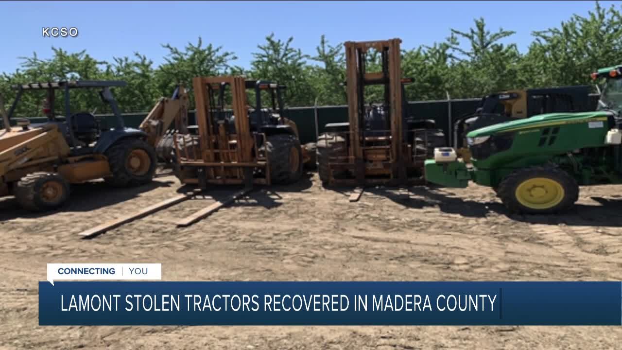 Lamont stolen tractors recovered in Madera County